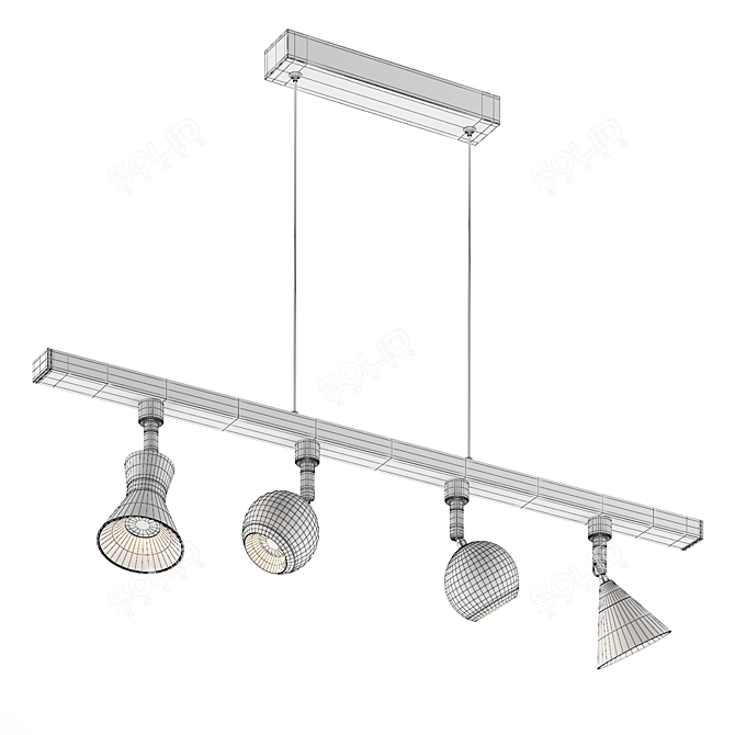 Sleek Modular LED Luminaire: NOVOTECH COMPO (Set 05) 3D model image 2