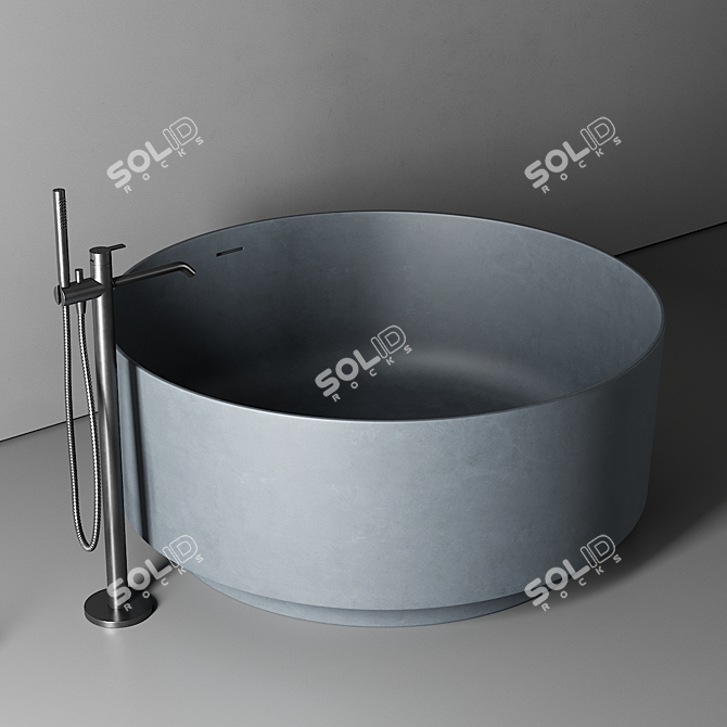 NORM Architects Arc Round Bathtub 3D model image 3