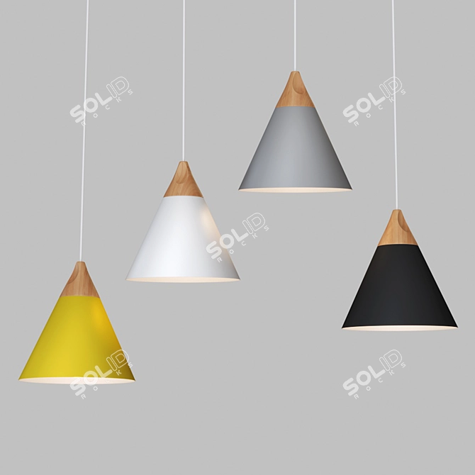 Scandinavian Style Pendant Lights 3D model image 2