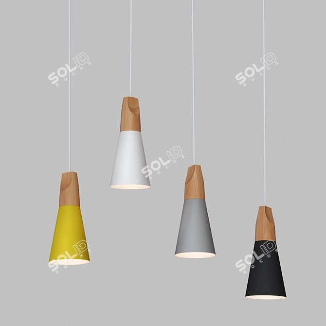 Scandinavian Style Pendant Lights 3D model image 3