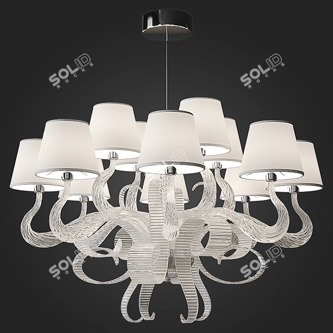 Elegant Italamp Boa Pendant 3D model image 1