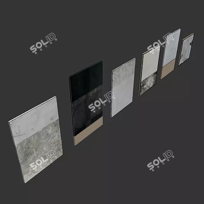 Premium Interior Paint Set: High-Resolution Textures & Seamless Wood Material 3D model image 5