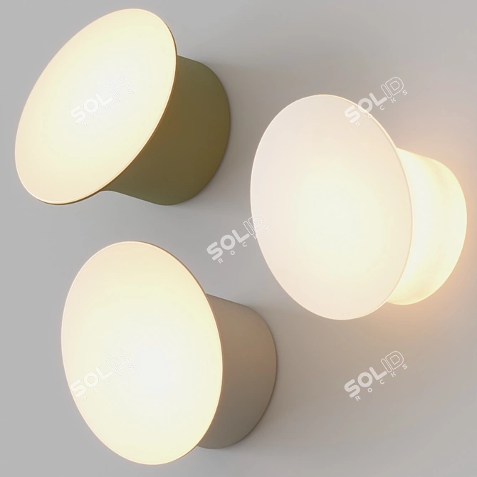 Luceplan Ecran In & Out Dimmable Wall Sconce 3D model image 1