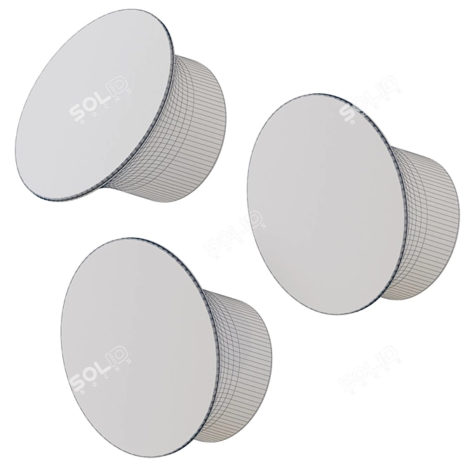 Luceplan Ecran In & Out Dimmable Wall Sconce 3D model image 2