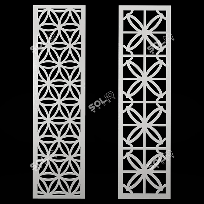 Decorative Panel Set: Versatile & Elegant 3D model image 2