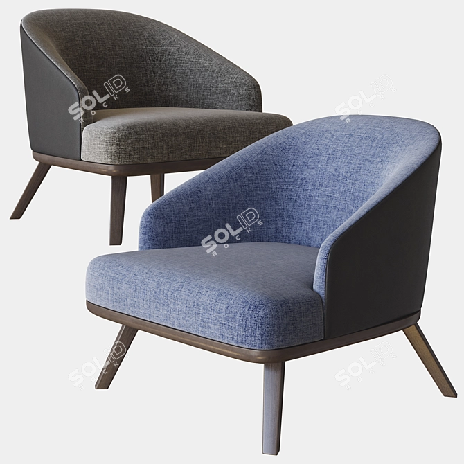 Italian Chic: Saint Tropez Armchair by Ditre Italia 3D model image 2