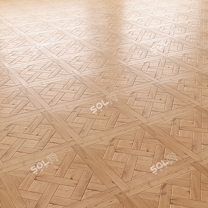 Seamless Parquet Texture 3D model image 2