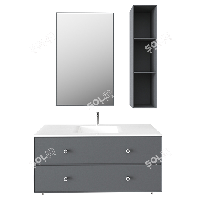 Montana Bathroom Nordic Storage: Sleek Scandinavian Design 3D model image 3