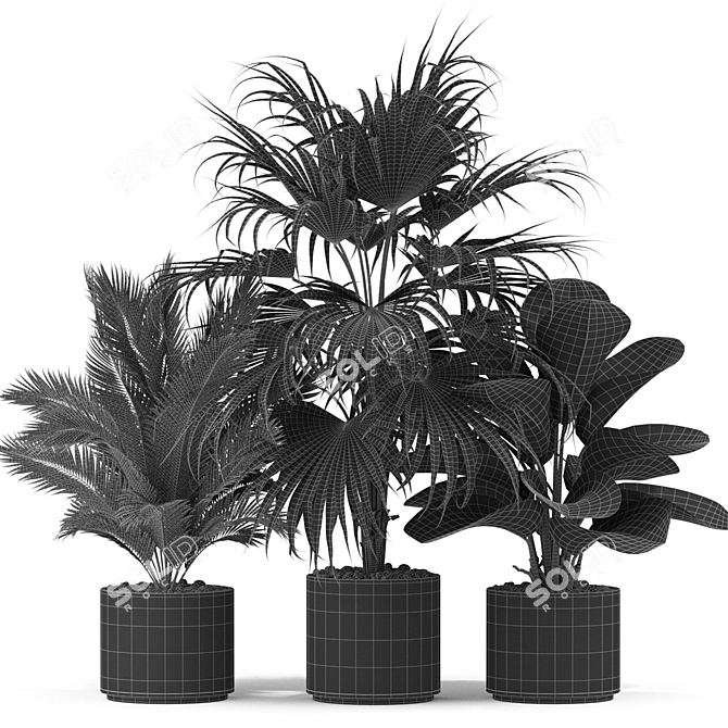 Tropical Oasis: 419 Plants 3D model image 5