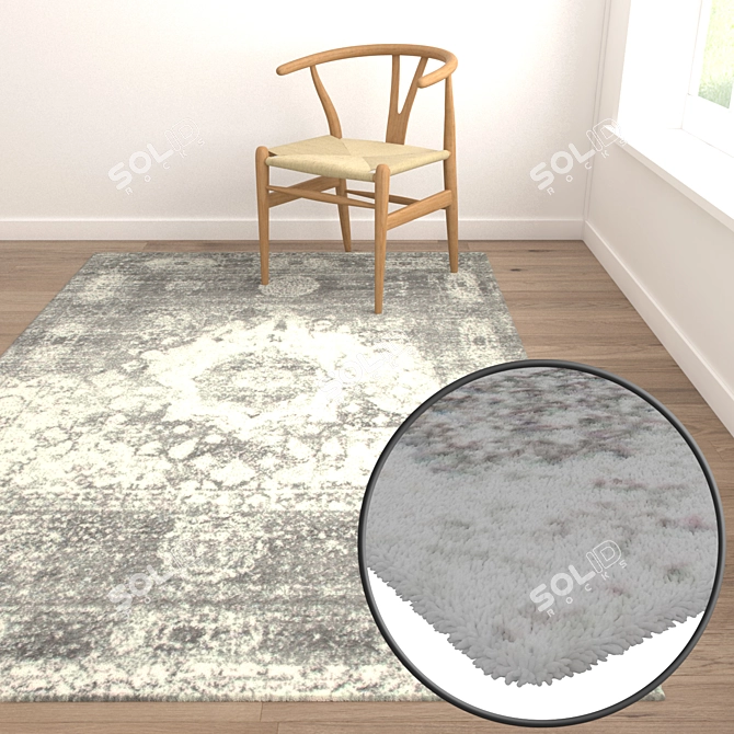 Luxury Carpet Set: High-Quality Textures 3D model image 5