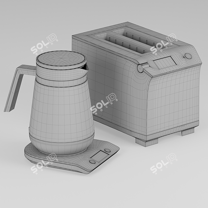 BORK Electric Kitchen Furniture 3D model image 5