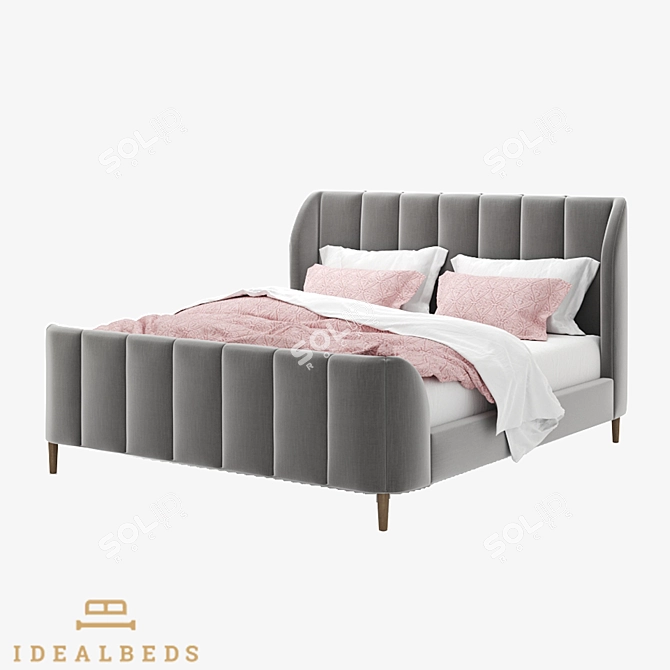 Valentina Classic King Bed 3D model image 2