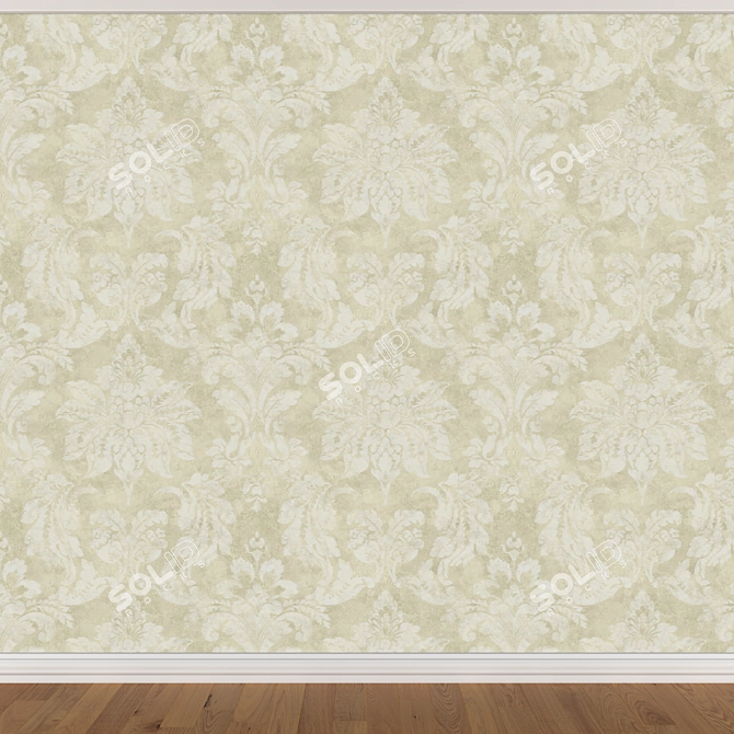 Seamless Wallpaper Set - 3 Colors 3D model image 4