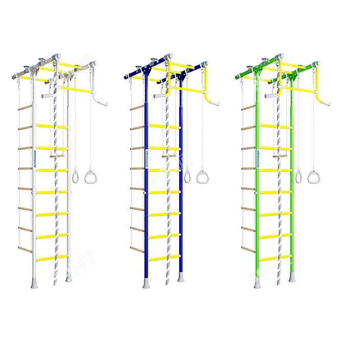 Romana R1: Versatile Swedish Wall for Fitness and Fun! 3D model image 1