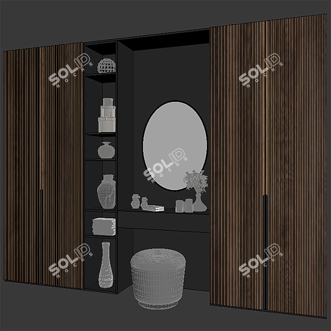 Modern Hall Furniture Set 3D model image 3