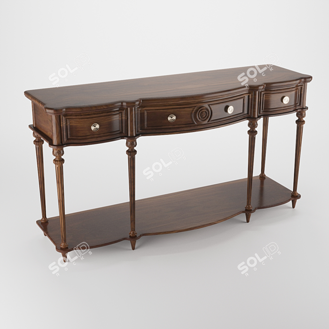 Elegant Console Table with 2015 Design 3D model image 3