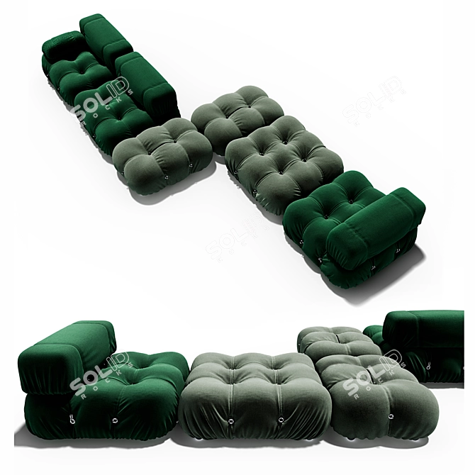 Modular Sofa with Camaleonda Design 3D model image 3