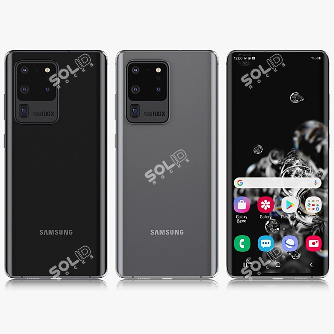 Samsung Galaxy S20 Ultra 5G: Unparalleled Power & Colors 3D model image 1