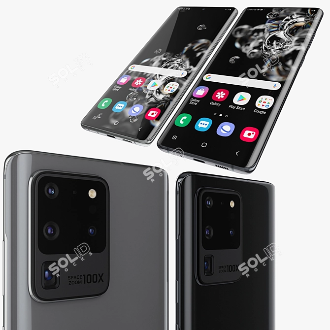 Samsung Galaxy S20 Ultra 5G: Unparalleled Power & Colors 3D model image 2