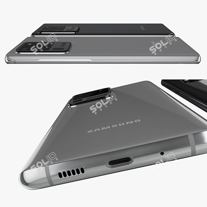 Samsung Galaxy S20 Ultra 5G: Unparalleled Power & Colors 3D model image 3