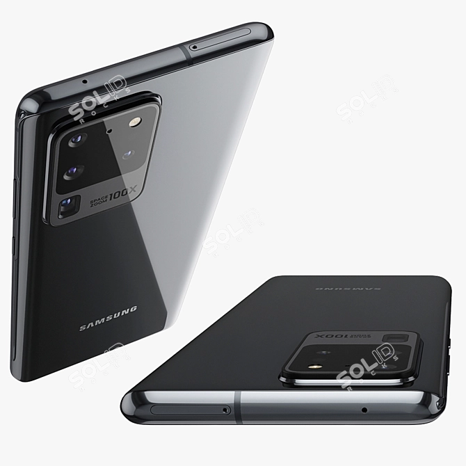 Samsung Galaxy S20 Ultra 5G: Unparalleled Power & Colors 3D model image 4