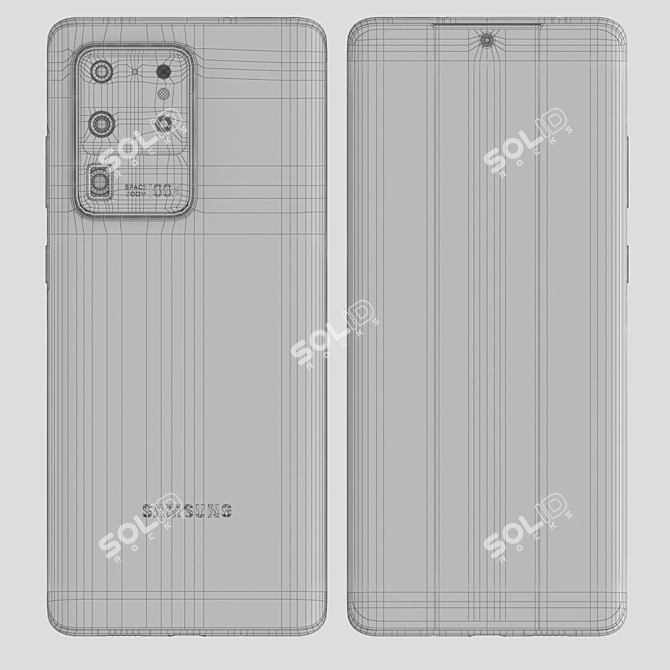 Samsung Galaxy S20 Ultra 5G: Unparalleled Power & Colors 3D model image 5