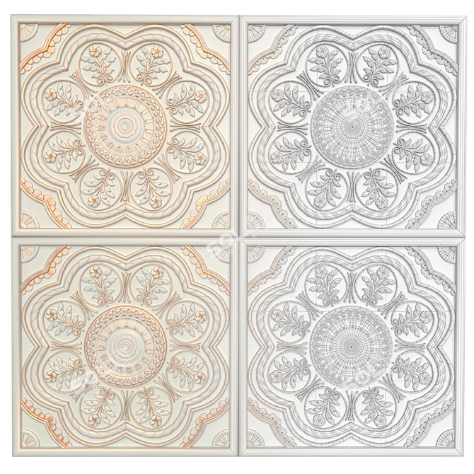 Elegant 3D Panels: Set of 9 3D model image 8