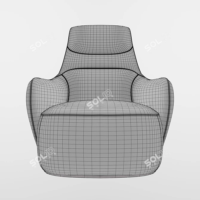 Giorgetti Armchair Caddy - Stylish Small Furniture Organizer 3D model image 5