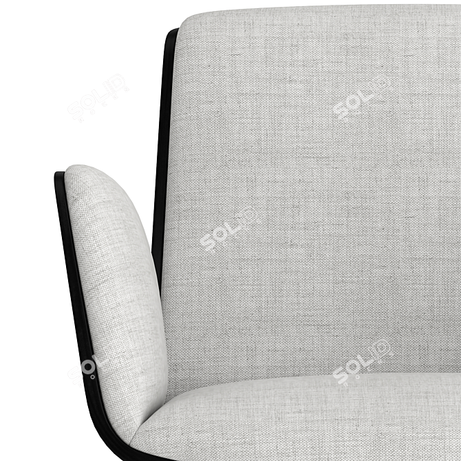 Cozy Punt Hug Chair: Compact & Comfortable 3D model image 4