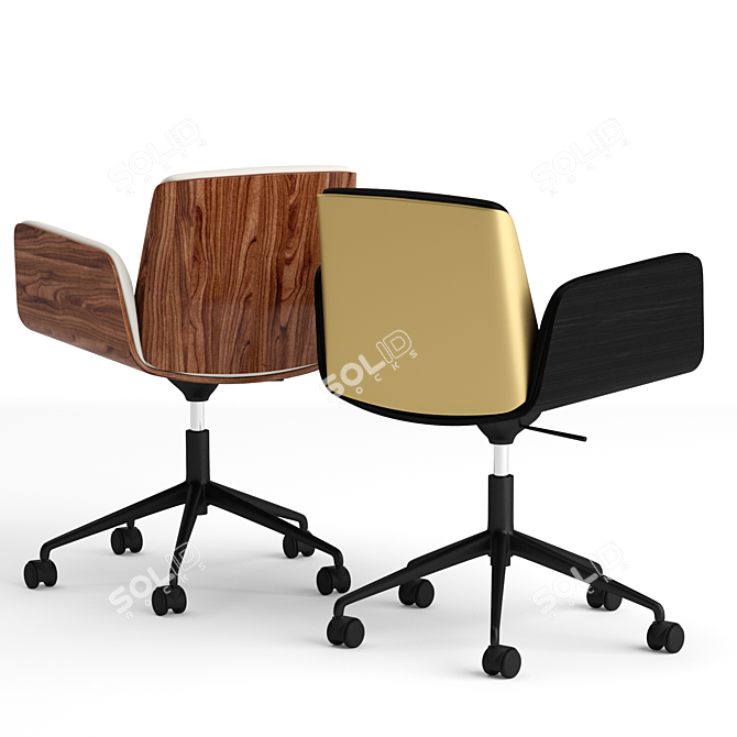 ErgoGlide Office Chair 3D model image 2