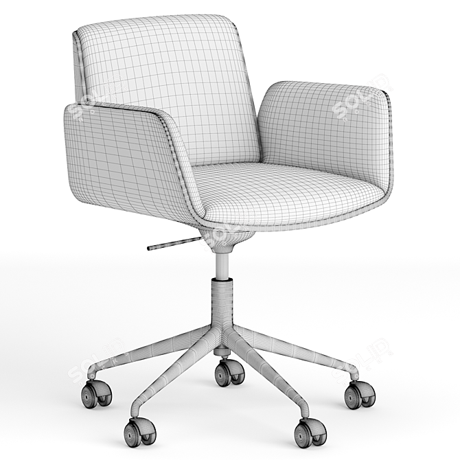 ErgoGlide Office Chair 3D model image 5