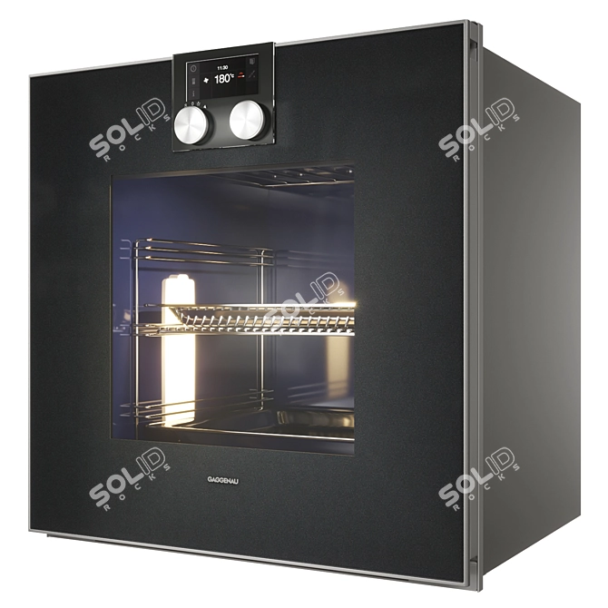 Gaggenau BO420101: Stylish 60cm Pyrolytic Oven 3D model image 6