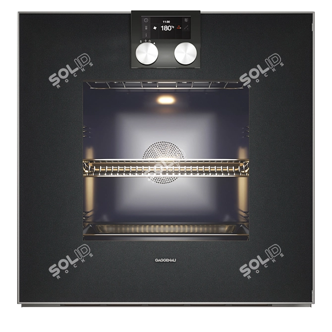 Gaggenau BO420101: Stylish 60cm Pyrolytic Oven 3D model image 7