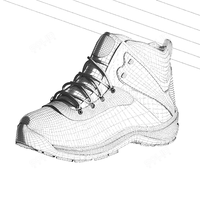 Corona Resistant Shoe: Ultimate Protection 3D model image 4