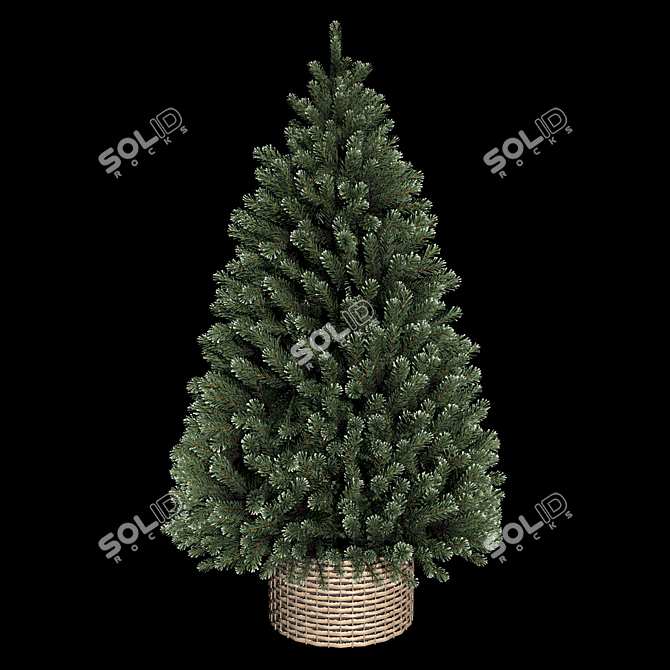 Festive 3D Christmas Tree 3D model image 5