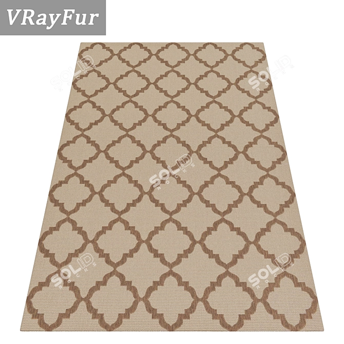 Luxury Carpet Set: High-Quality Textures 3D model image 2