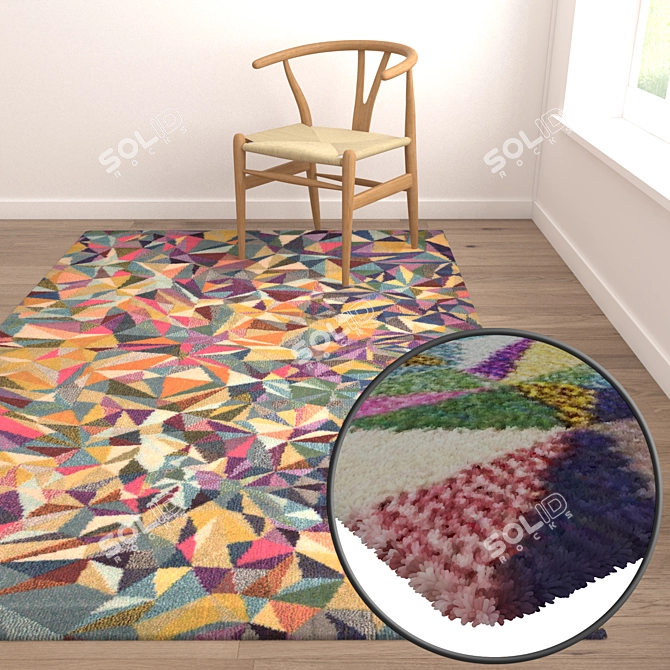 Versatile High-Quality Carpet Set 3D model image 5