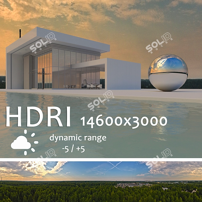 Title: Aerial HDRI Panorama 3D model image 1