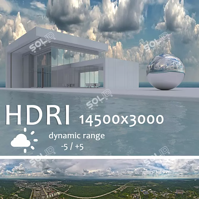 Title: Aerial HDRI for Stunning Illumination 3D model image 1