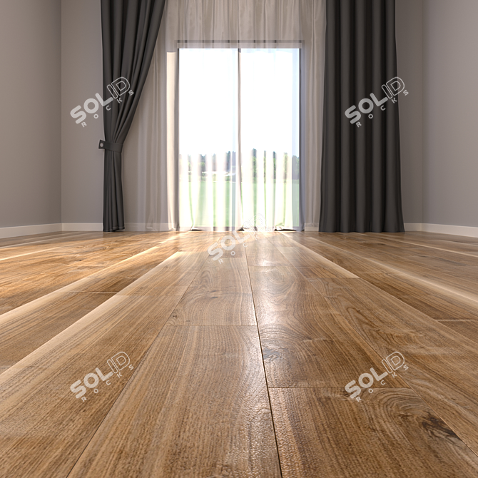 Yurtbay Pine Oak 20x120: Stunning Multi-Texture Parquet 3D model image 2