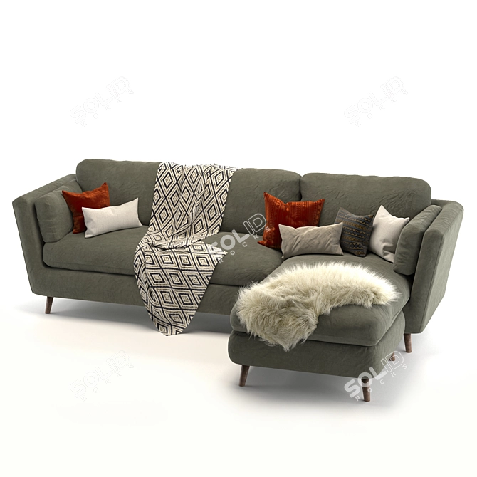 Vogue Vittoria Charlie Sofa 3D model image 2