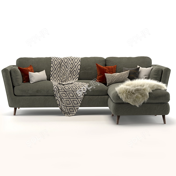 Vogue Vittoria Charlie Sofa 3D model image 3