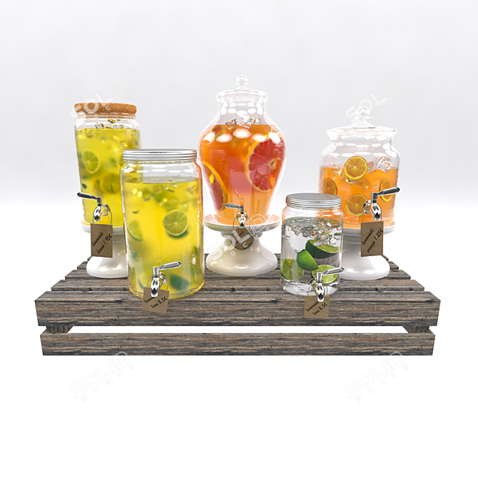 Refreshing Lemonade Set 2 3D model image 1