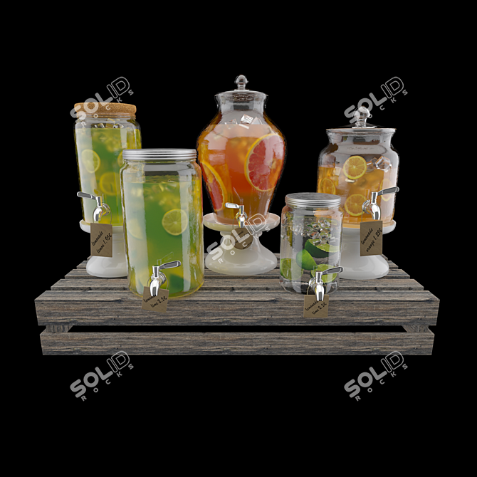 Refreshing Lemonade Set 2 3D model image 6