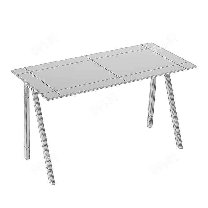 Modern Minimalist Hay Copenhague 90 Desk 3D model image 3
