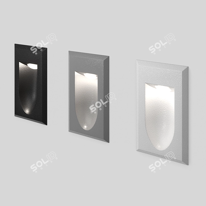 Waterproof LED Stair Illuminator 3D model image 1