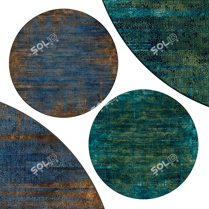 Elegant Circle Rugs | No. 088 3D model image 1