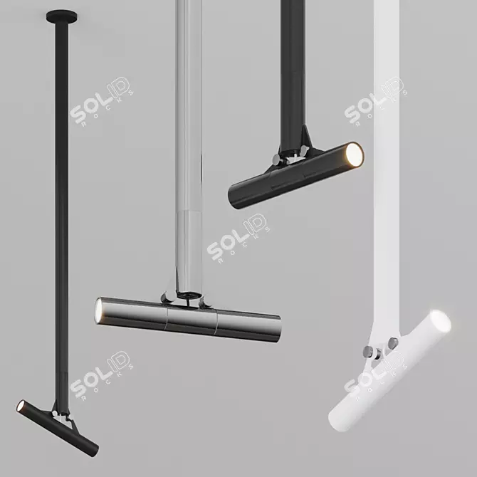 XY180 Mini Hanging Lamp - Metal Design, LED Adjustable 3D model image 1