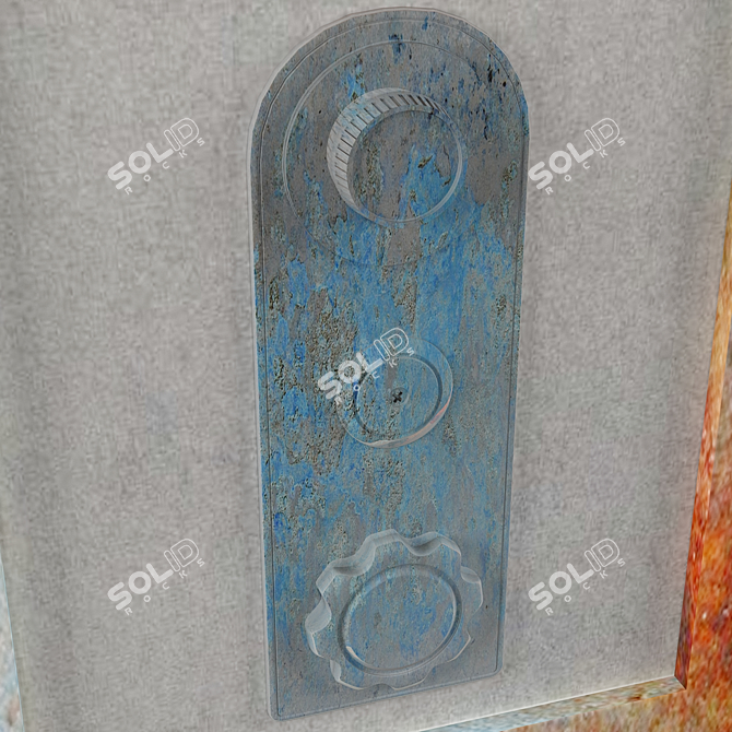 Vintage Rustic Security Vault 3D model image 2