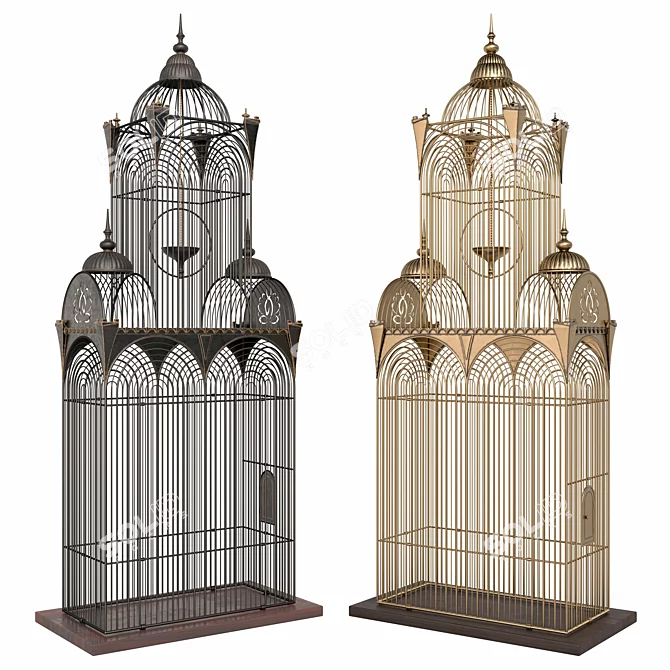 Stylish Cage for Decor 3D model image 1